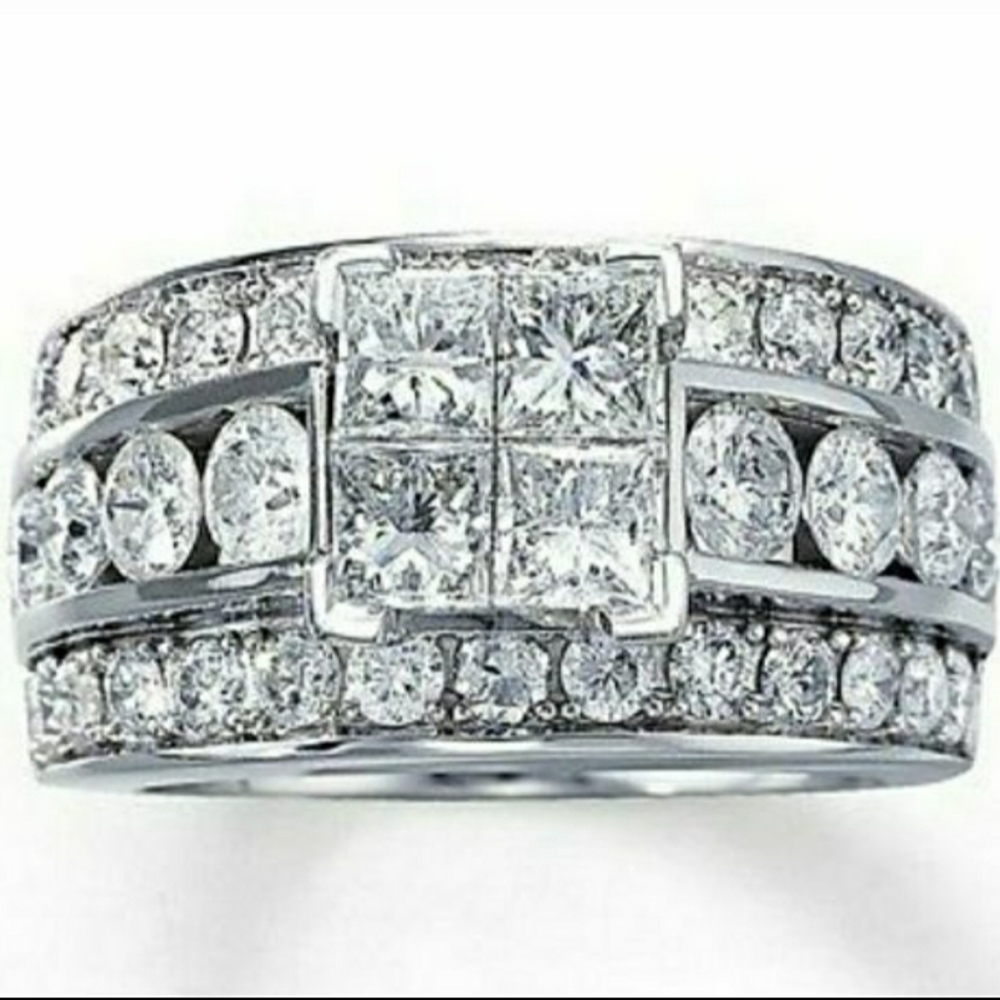 JARED 3.5 CARAT DIAMOND ENGAGEMENT/WEDDING RING